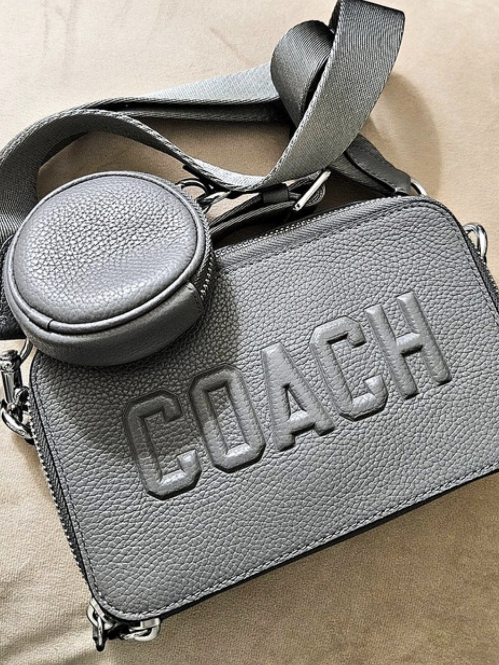 Coach Charter Crossbody With Hybrid Pouch Gray